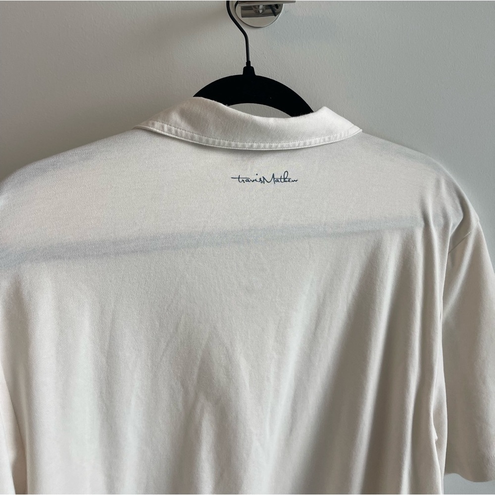 Travis Matthew Men's Cream Polo Shirt - Picture 5 of 5